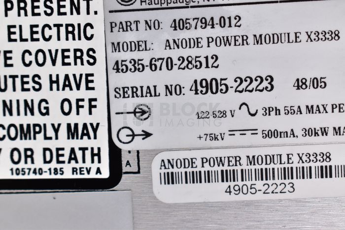 4535-670-28512 - Philips - CT - Anode Power Module with Starter